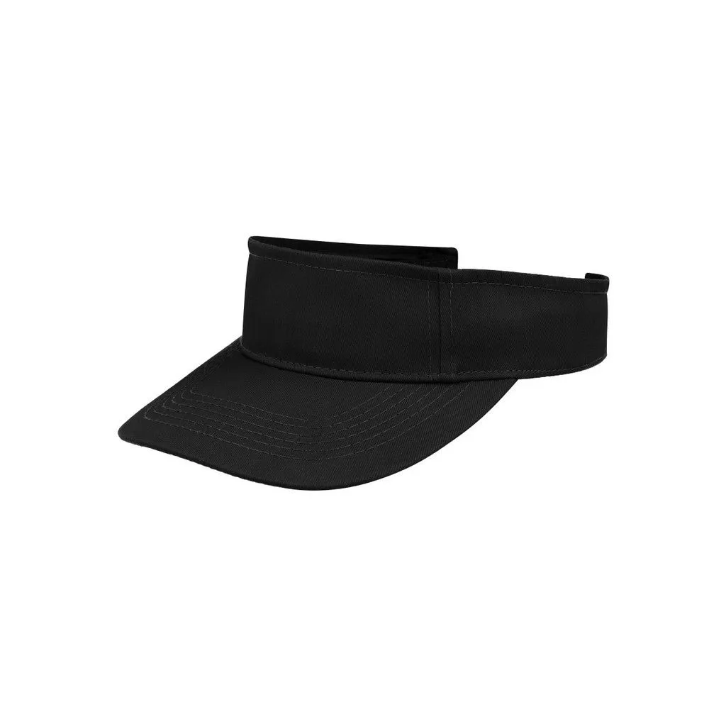 Performance Range - Twill Visor - Hook&Loop Closure - Black