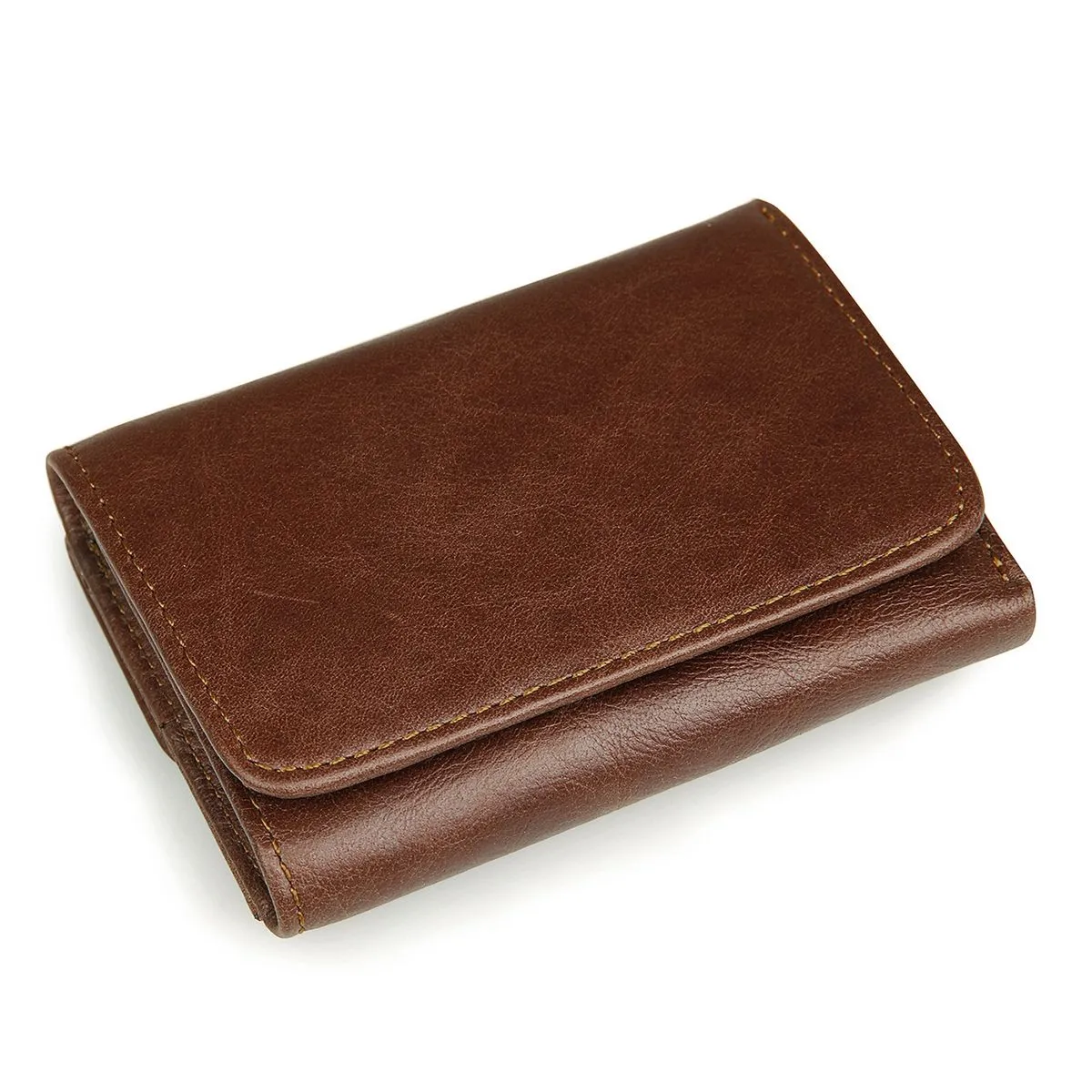 Dark Brown Leather Men's Wallet
