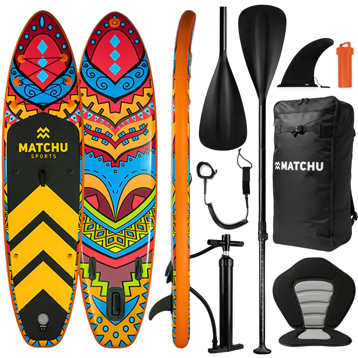 MATCHU SUP DELUXE 10'6" Inflatable Stand-Up Paddle board Set 320x81x15cm