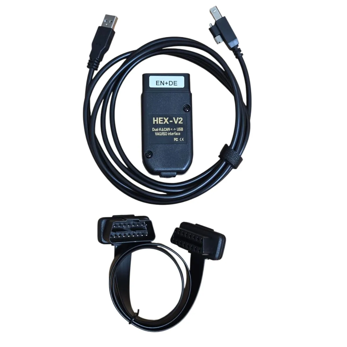 HEX V2 VCDS Diagnostic Cable + OBD2 Extension - VCDS Software 25.3