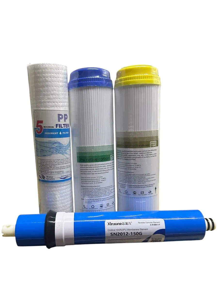 Replacement Set Of 4 Water Filter Cartridges For A RO 5stage