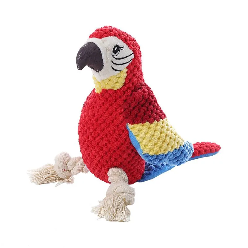 Plush Parrot Dog Toy with Sound Effects