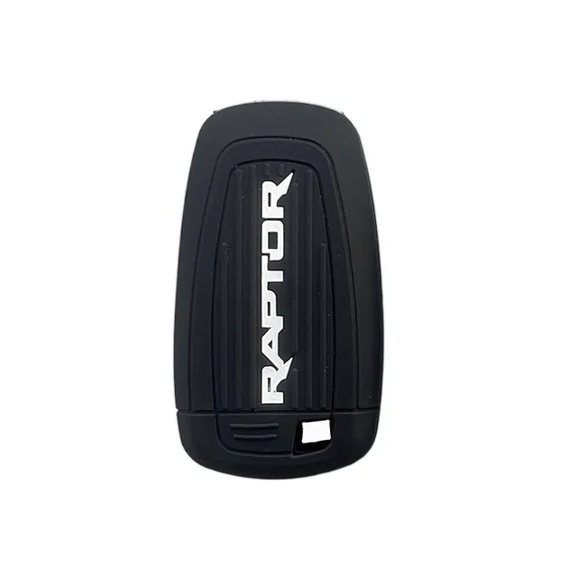 Silicone Key Cover Case Compatible with Ford Ranger Raptor - Black