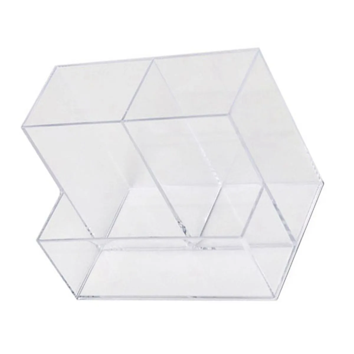 Transparent Acrylic Pencil Holder Organizer for Desktop Stationery