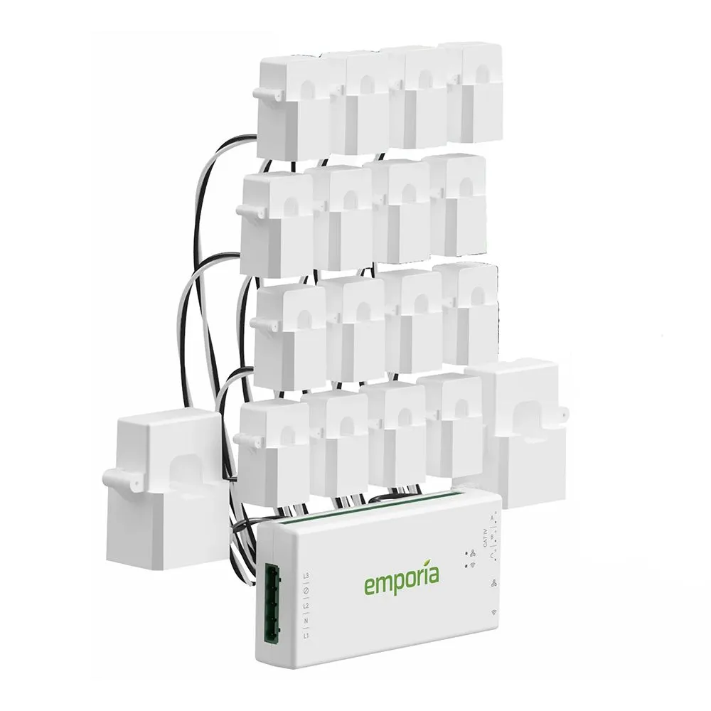 Emporia Vue Gen 3 Energy Monitor With 8 x 50A Current Monitoring Sensors