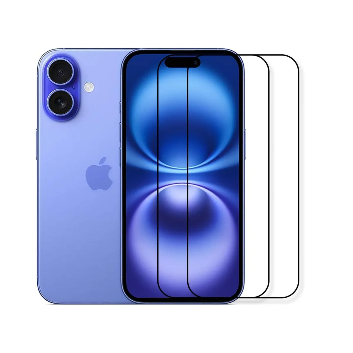 Premium Screen Protector compatible with iPhone 16 - [2-Pack] - Transparent