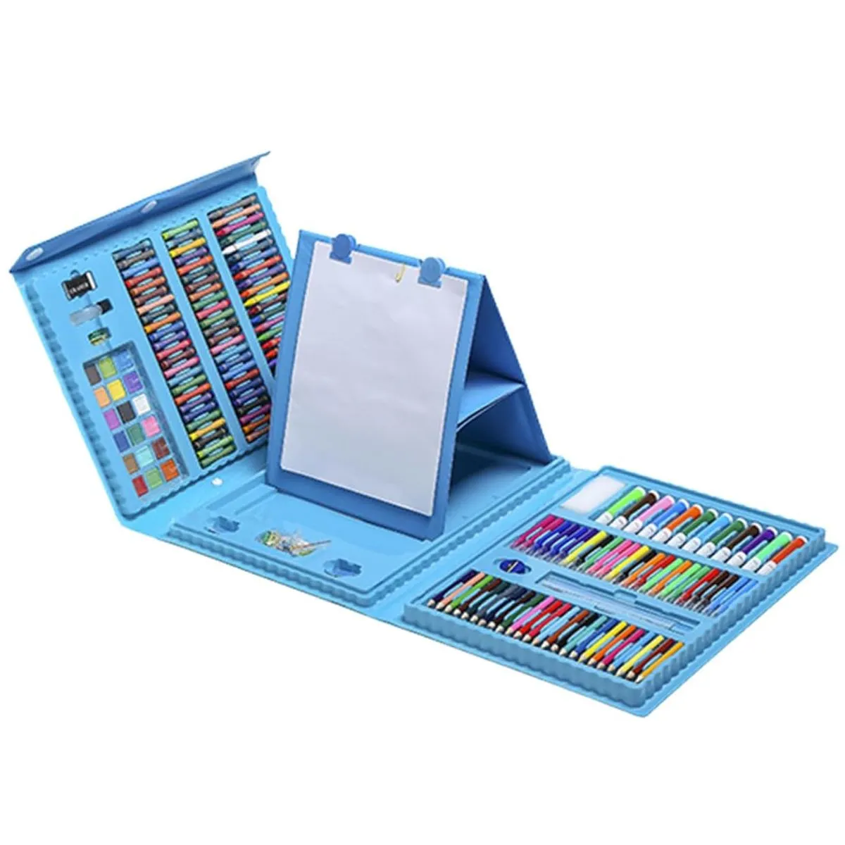 208 PCS Art Supplies, Drawing Art Kit for Kids Adults Art Set Mega Case - Blue