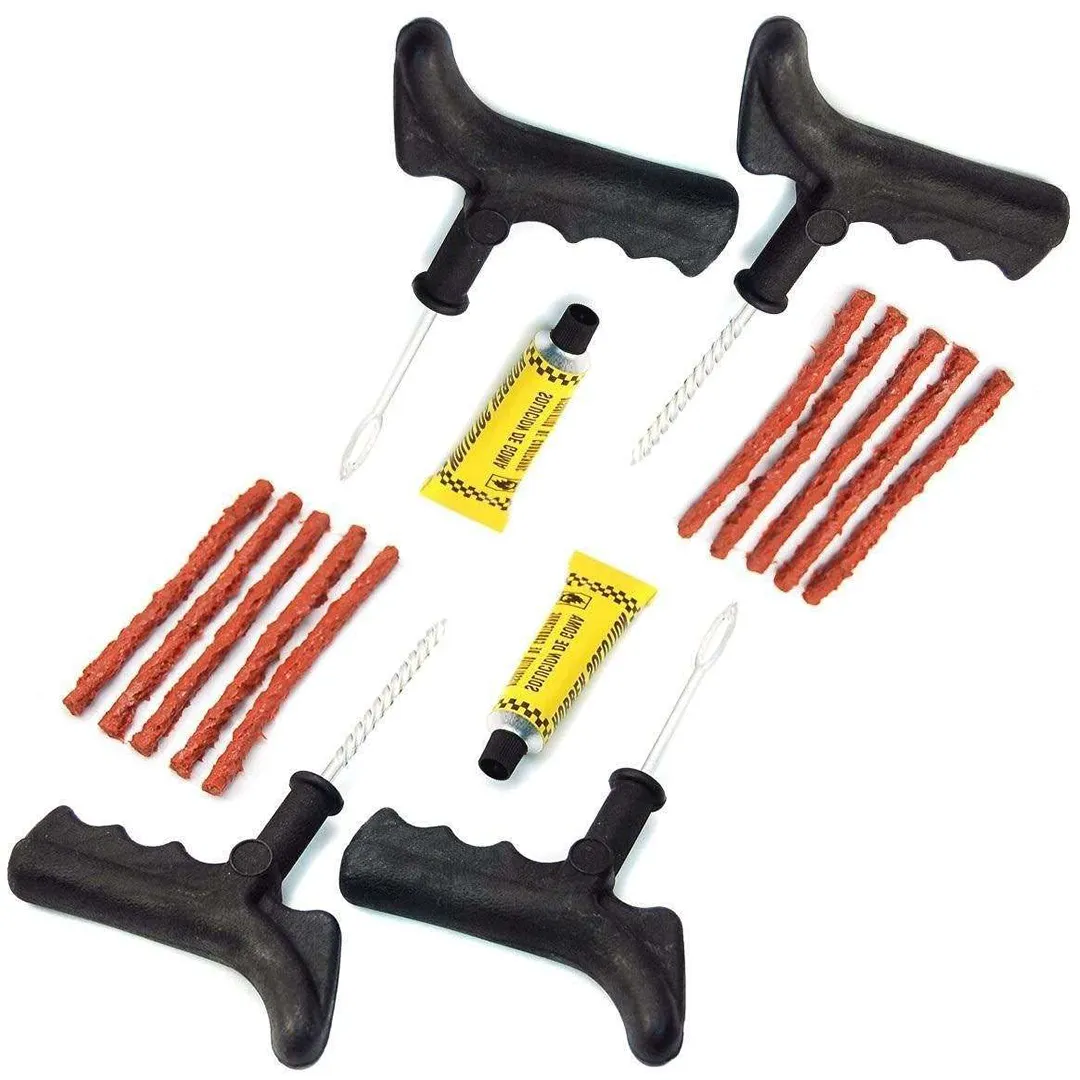 2 Pack Universal Tire Repair Tools Fix Punctures and Plug Flats Kit for car