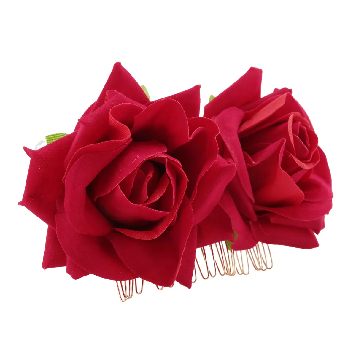 Rose Flower Hair Clip Brooch Lady Styling Accessories
