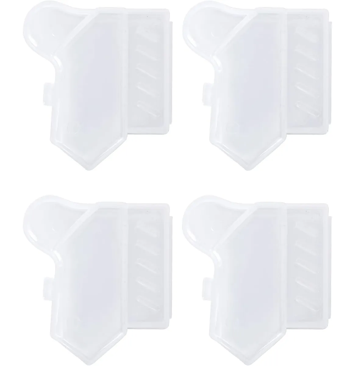 4 Pack Denture Toothbrush Protective Cases Portable Brush Covers