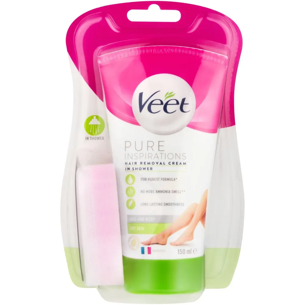 Veet 150ml, In-Shower Hair Removal Lotion, Dry Skin