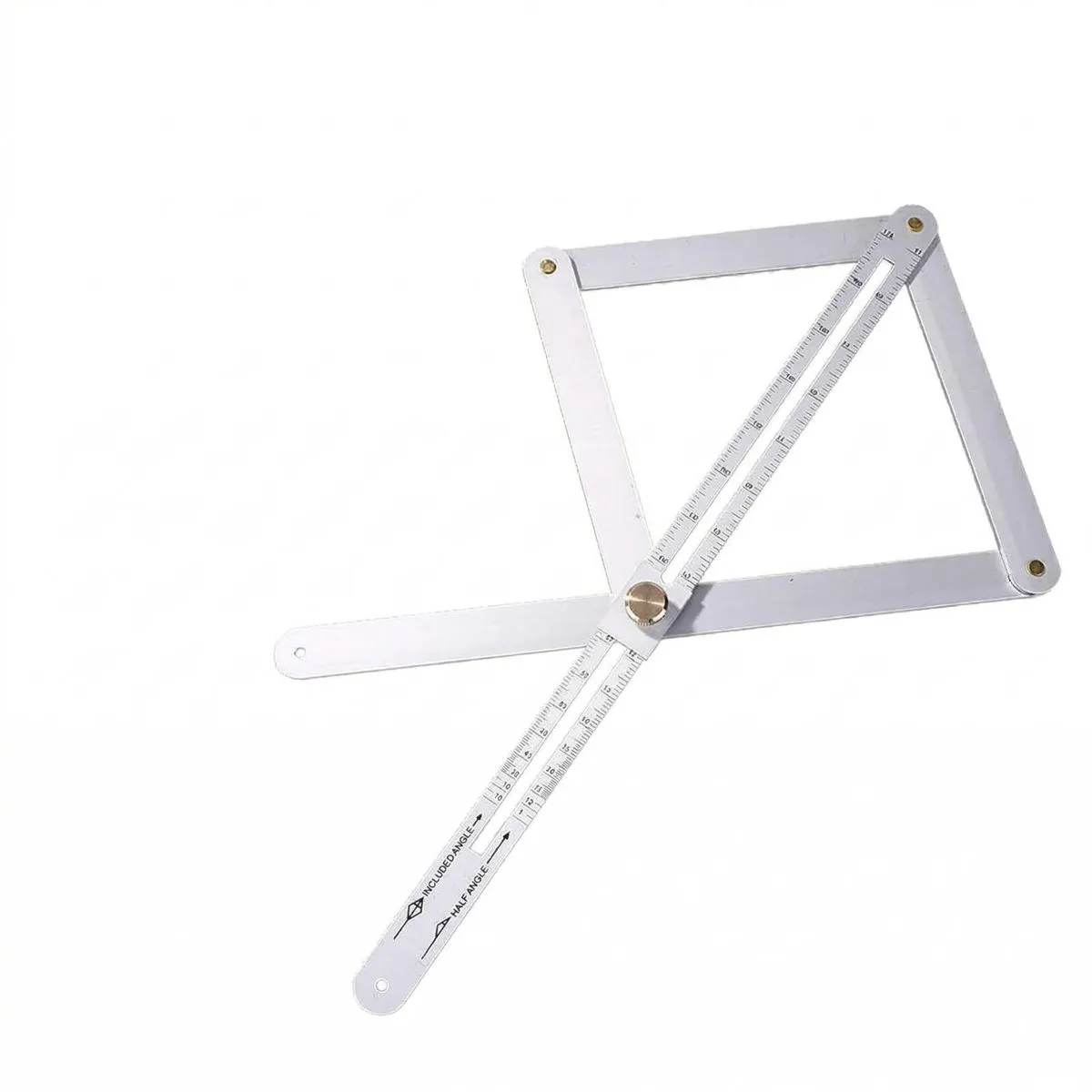 Aluminum Diagonal Square Ruler & Miter Saw Protractor - 10 -170