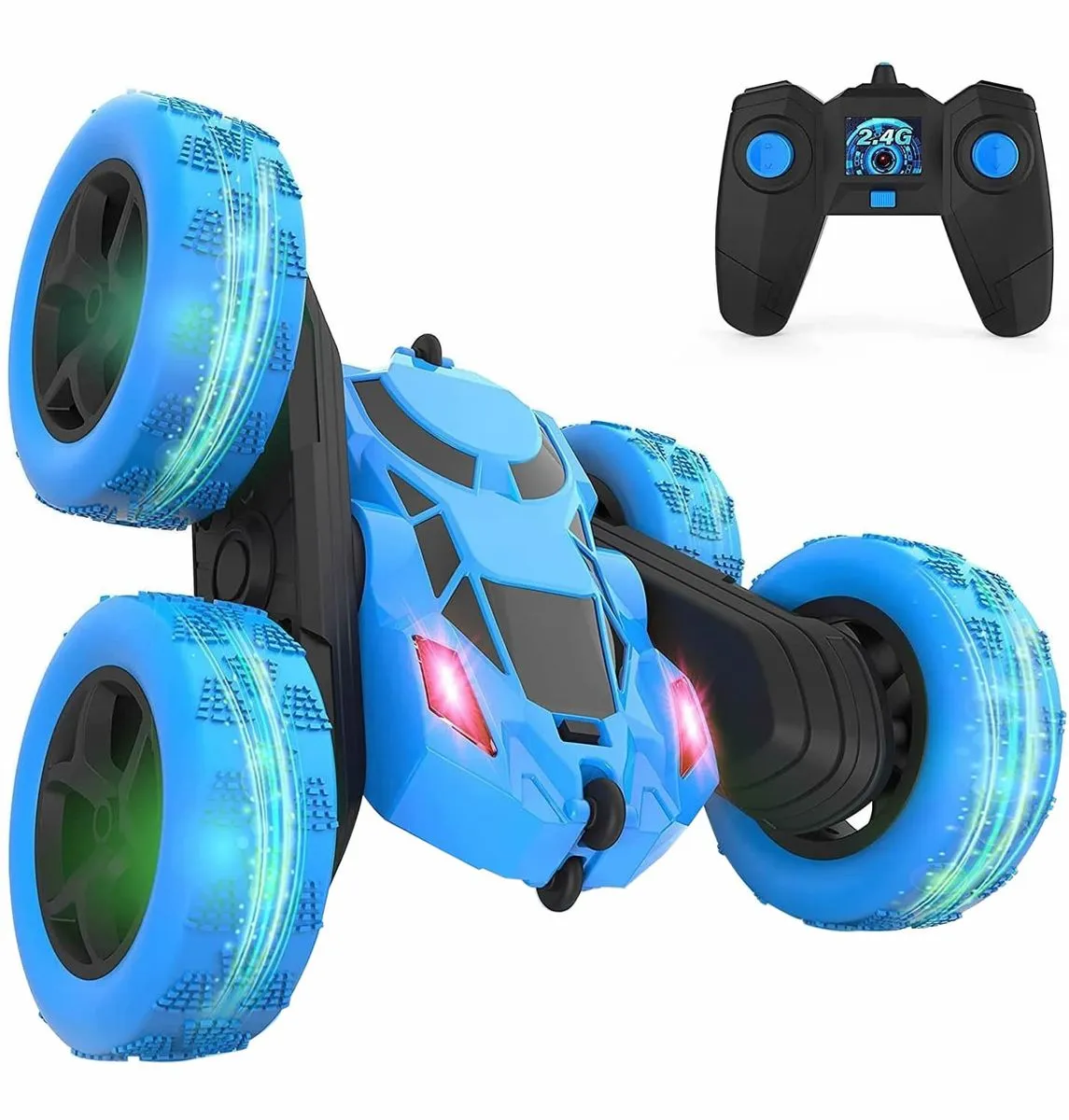 Remote Control Car, RC Cars Stunt Car Toy, 4WD 2.4Ghz Double Sided 360