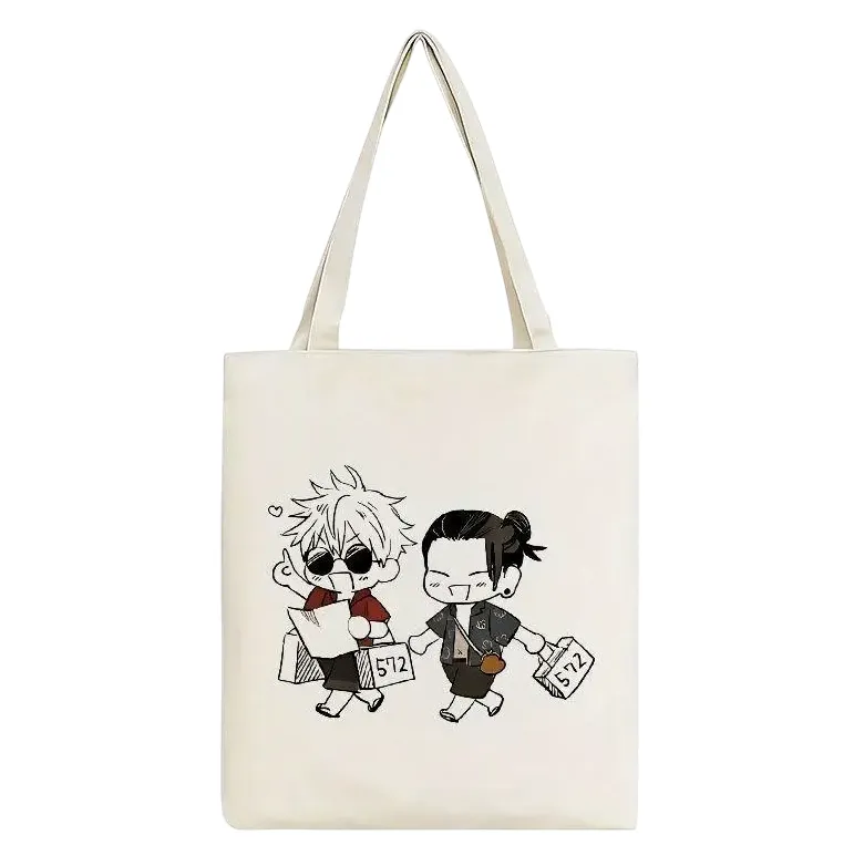 Jujutsu Kaisen Anime Cute Chibi-style Satoru Gojo and Suguru Geto Tote Bag