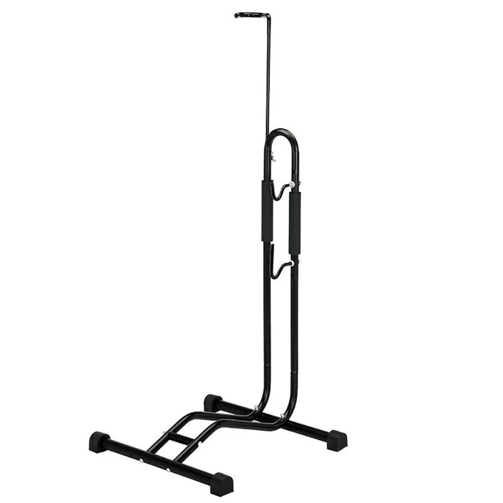 Bike Floor Stand 3-in-1 Vertical/Horizontal/Repair-Bike Storage Rack-Black