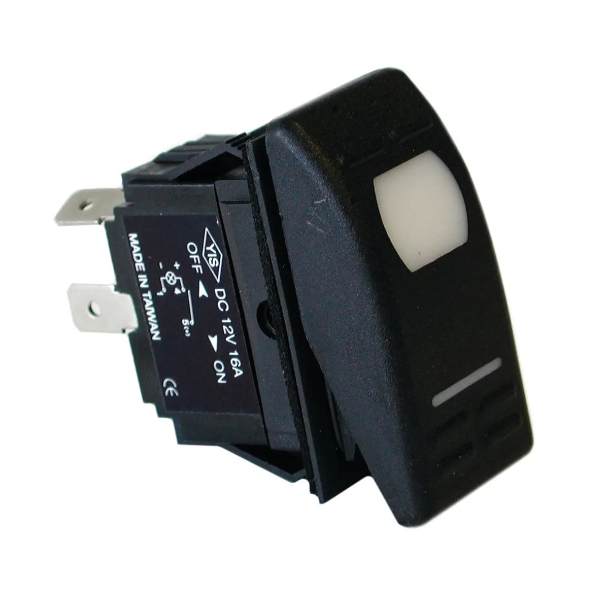 3-Pin Waterproof LED Switch for Boats - 15 Amp