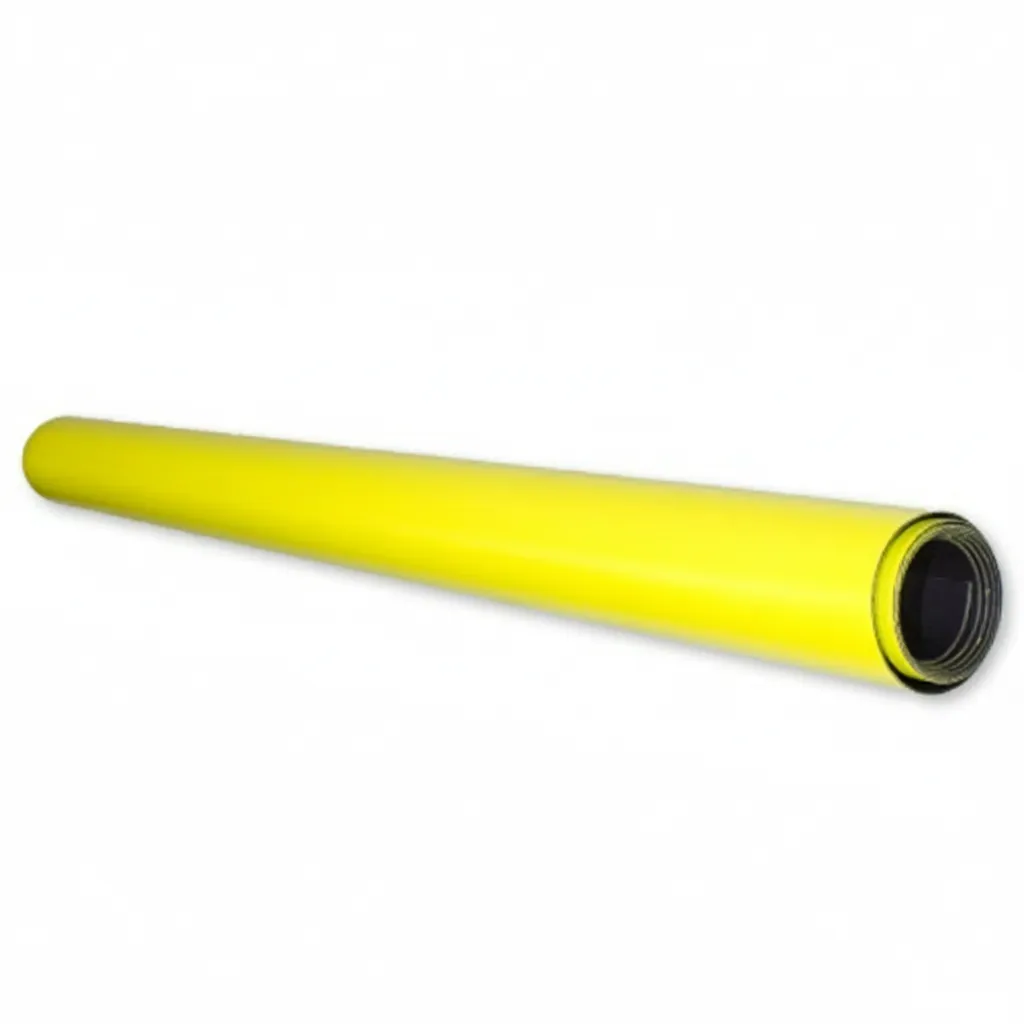 Yellow Magnetic Flexible Sheet 1000mm x 610mm for DIY Projects