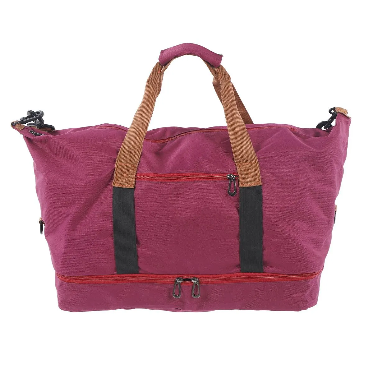 Purple sports duffle bag