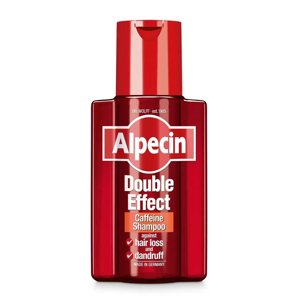Alpecin Double Effect Caffeine Shampoo, 200ml Fights Dandruff & Hair Loss