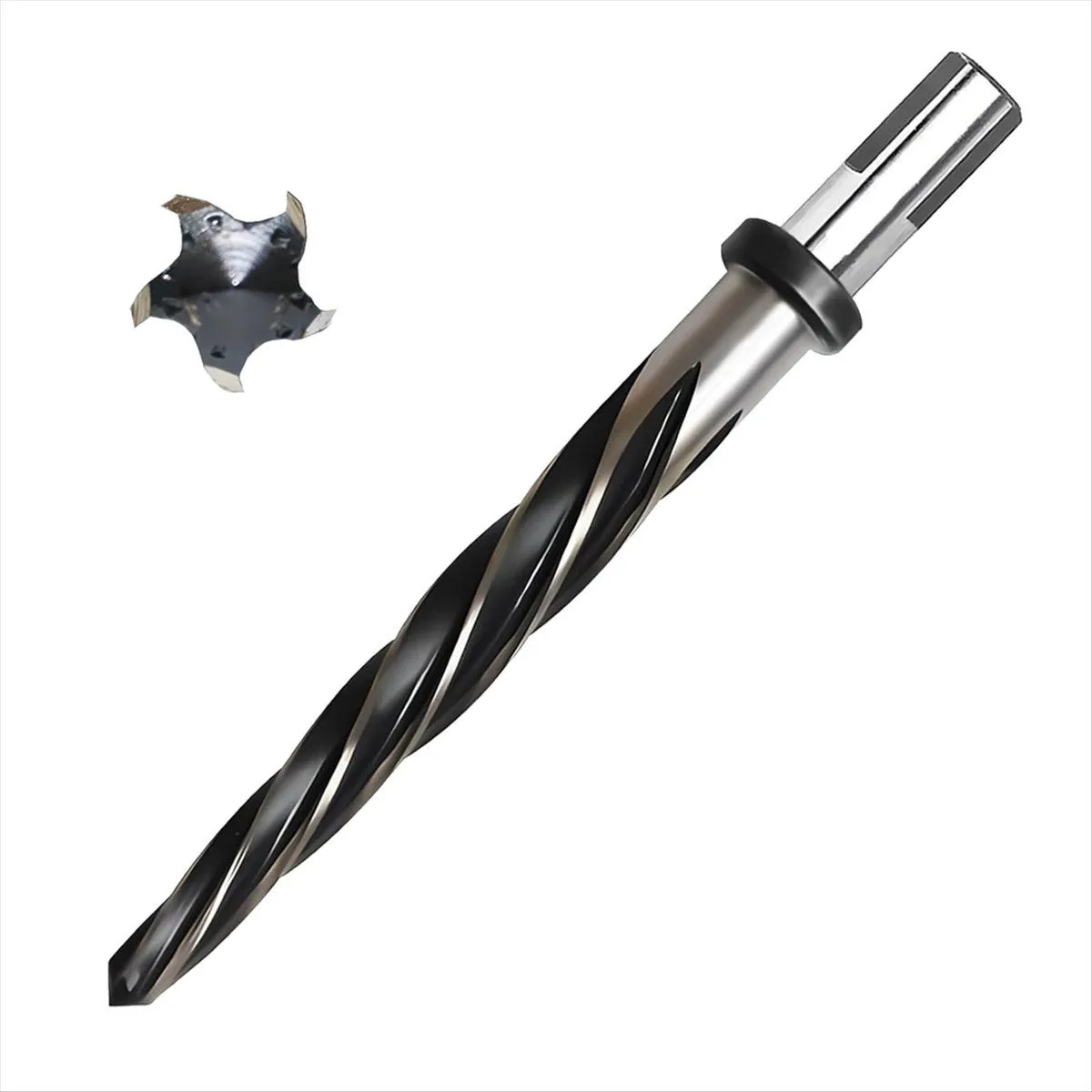 Bridge Construction Reamer Drill Bit, M2 HSS Taper Chucking