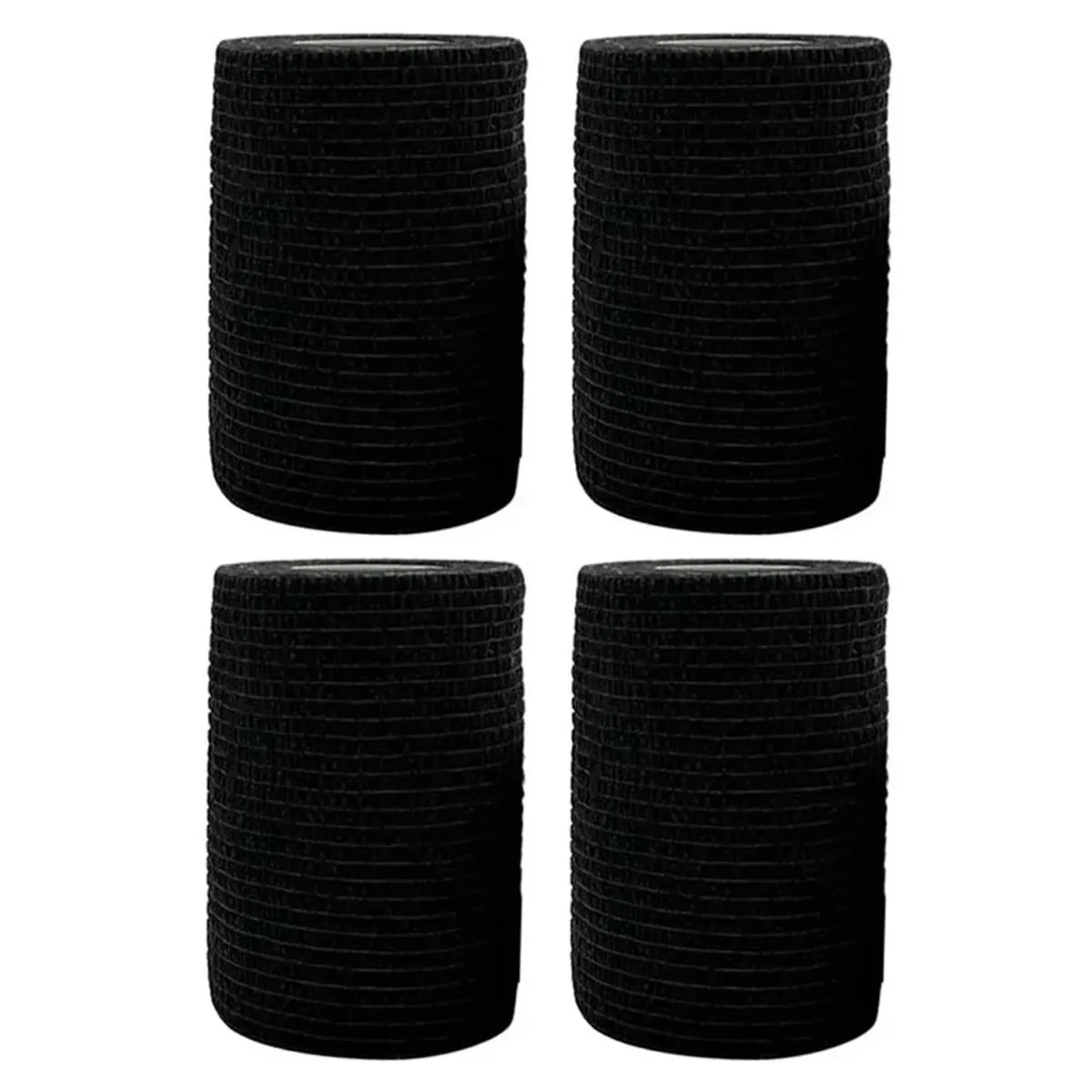 4PCs Cohesive Bandages 75mmx45mm Ankle - Black
