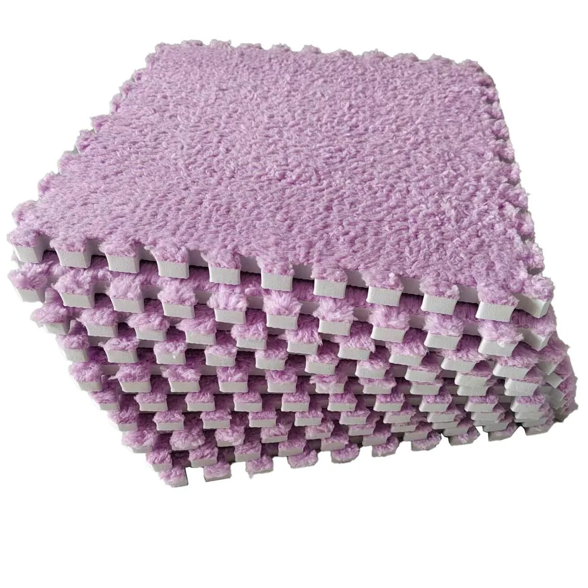 12 Pieces Thick Interlocking Carpet Squares Puzzle Mat EVA Area Tiled Rug