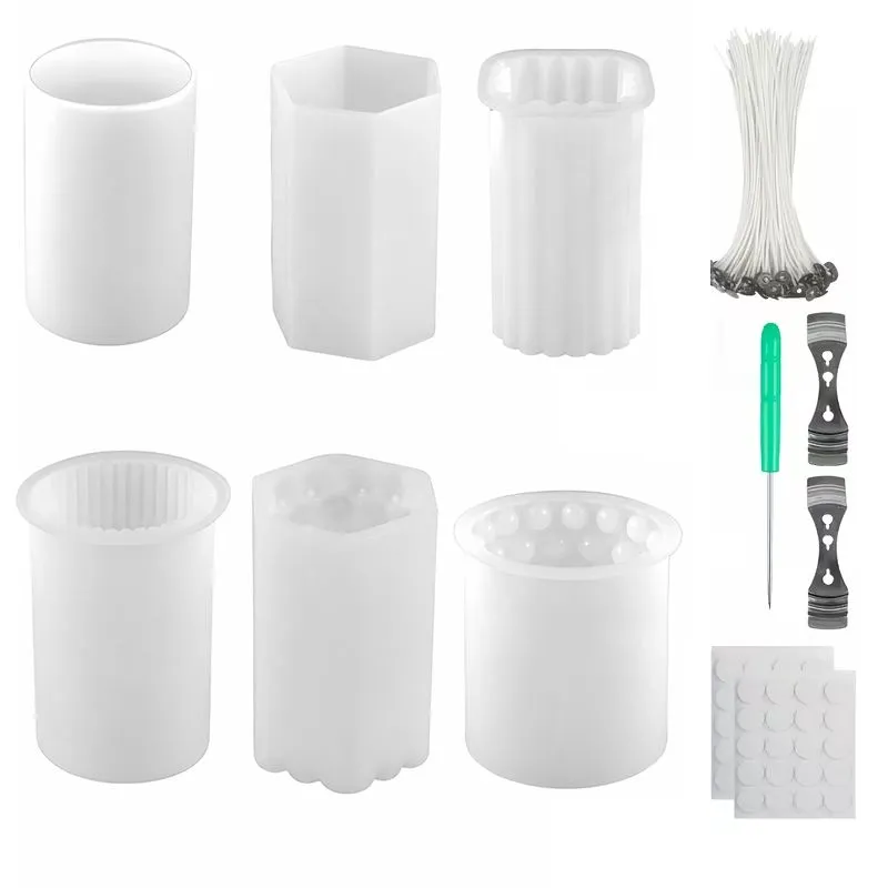 Sugarbird - Candle Making Mold Set - 6 Molds And 55 Accessories