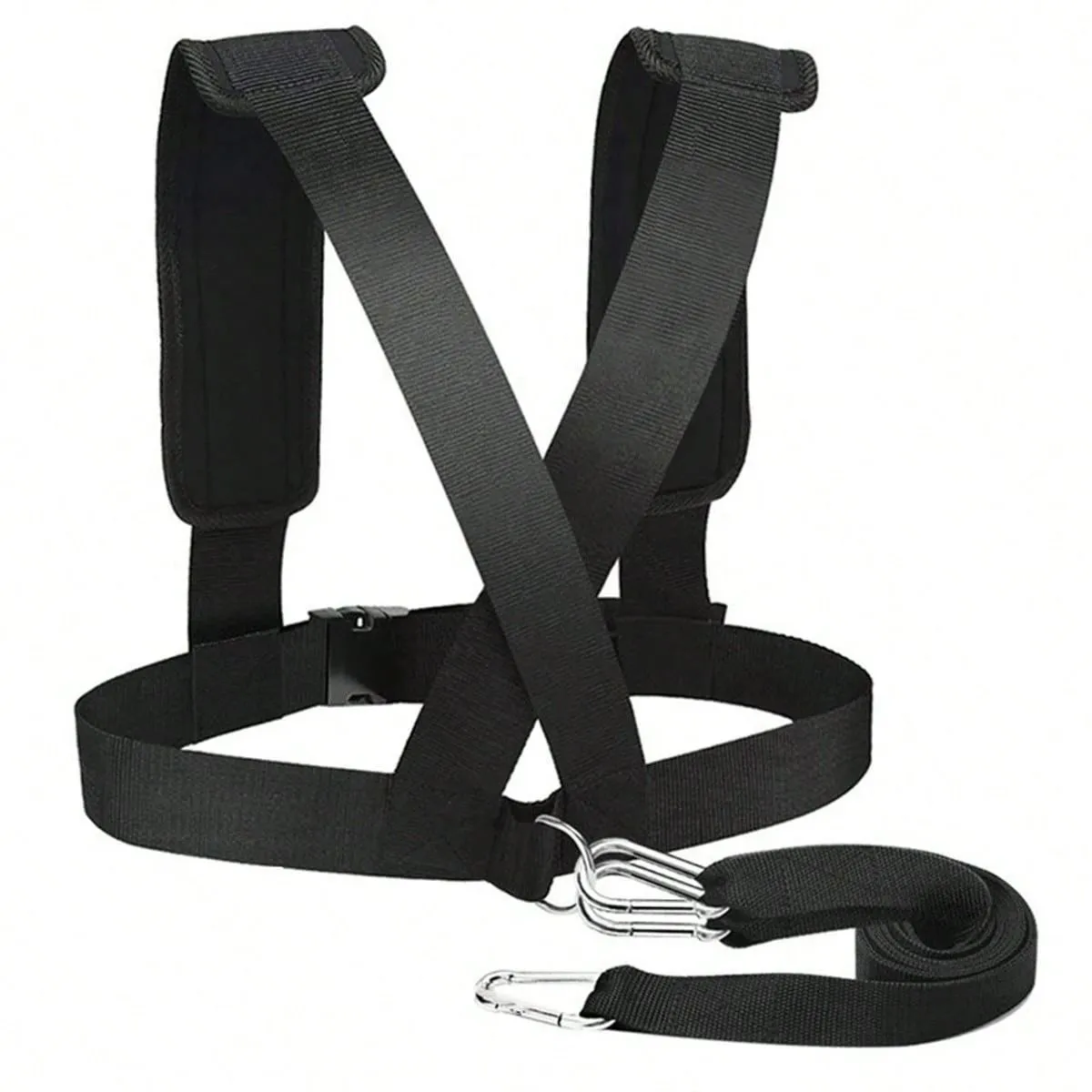 Fitness Sled Harness Trainer - Speed Strap with Padded Shoulder Support