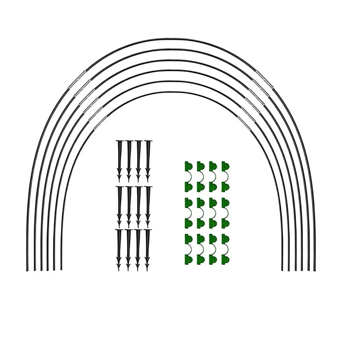 Garden Hoops for Raised Beds 30Piece Greenhouse Hoops for Garden Netting