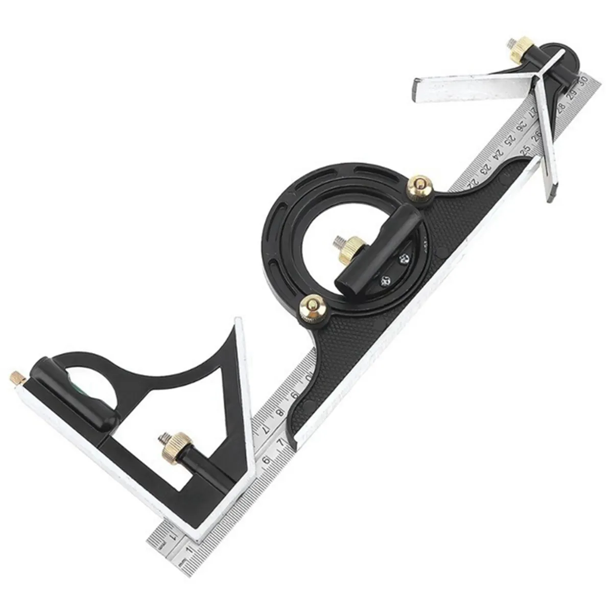 3 In 1 300Mm Adjustable Measuring Ruler Angle Finder Protractor Tools