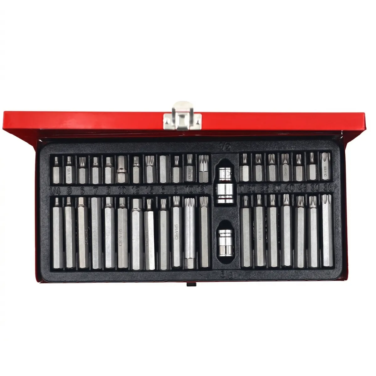 AIYI 40-Piece CR-V Bit Set, Hex, Torx & Spline Bits with Adapters AY001-175