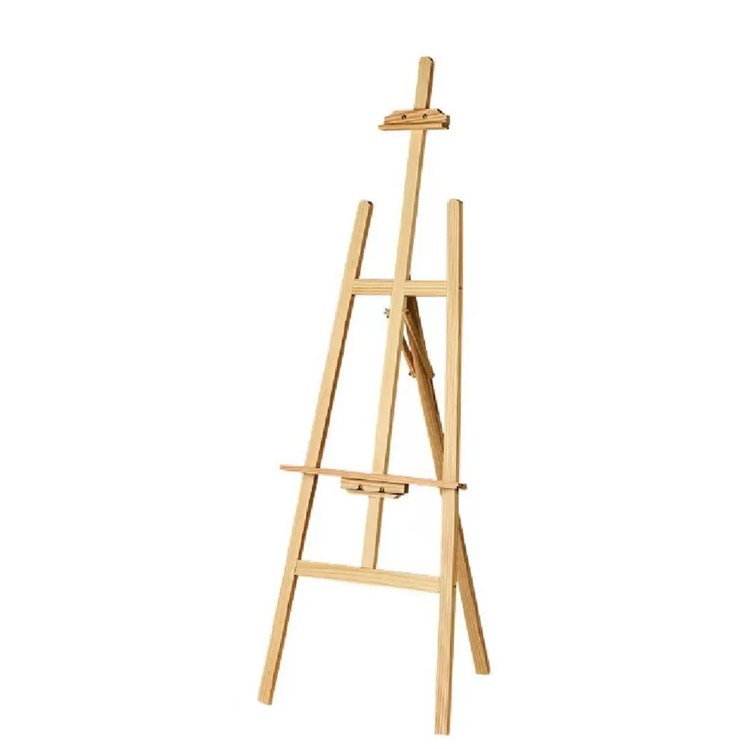 Wooden Easel Stand Studio 1.5m A Frame Foldable Adjustable for Painting
