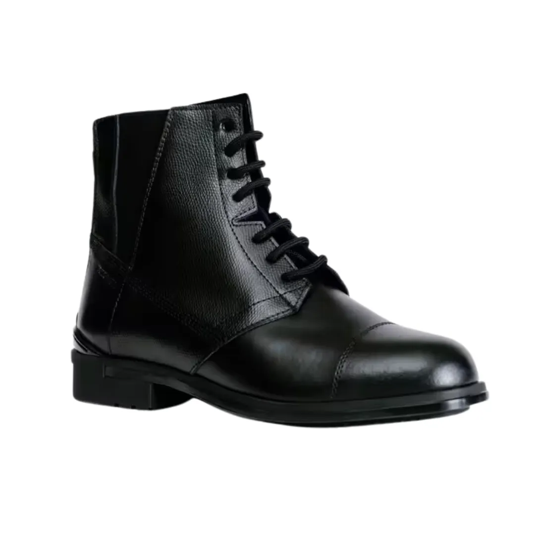 Fouganza Women's Horse Riding Lace-Up Leather Jodhpur Boots 500