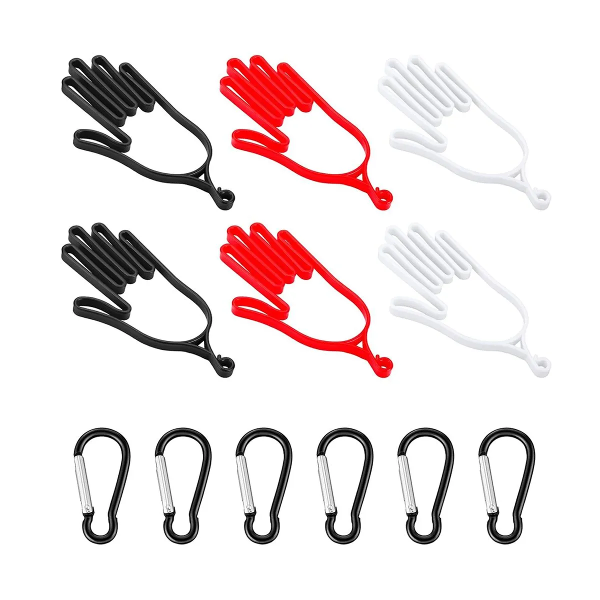 6Piece Golf Gloves Holder with Hanging Hooks Golf Gloves Stretcher Support