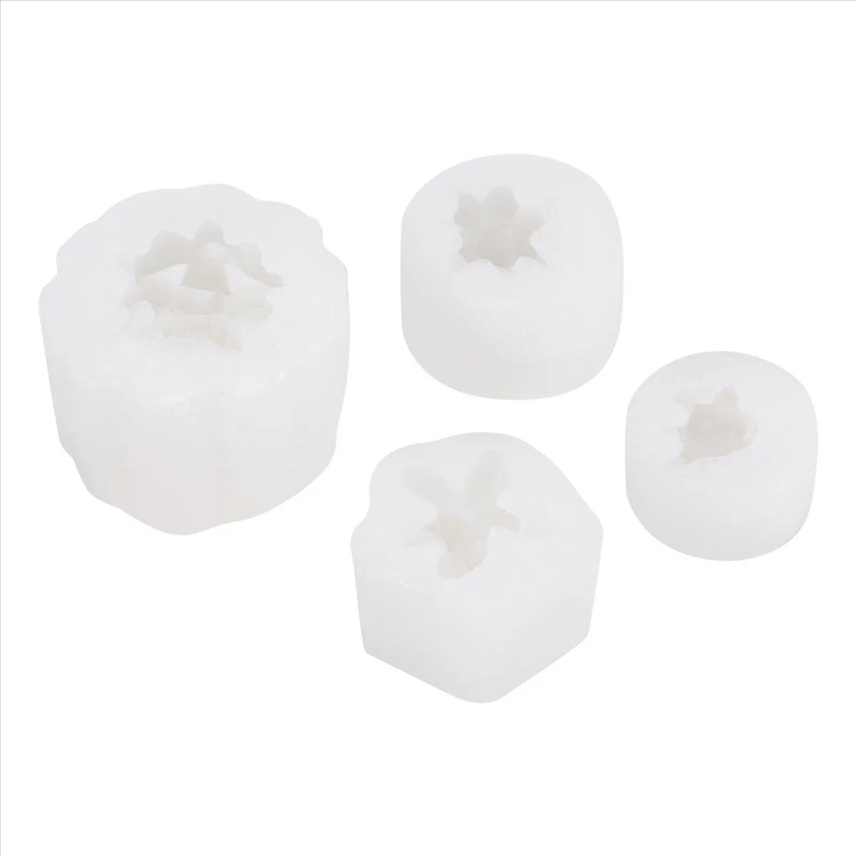 4 Pcs Candle Silicone Molds,Succulent Plants Mould Resin Casting Molds for