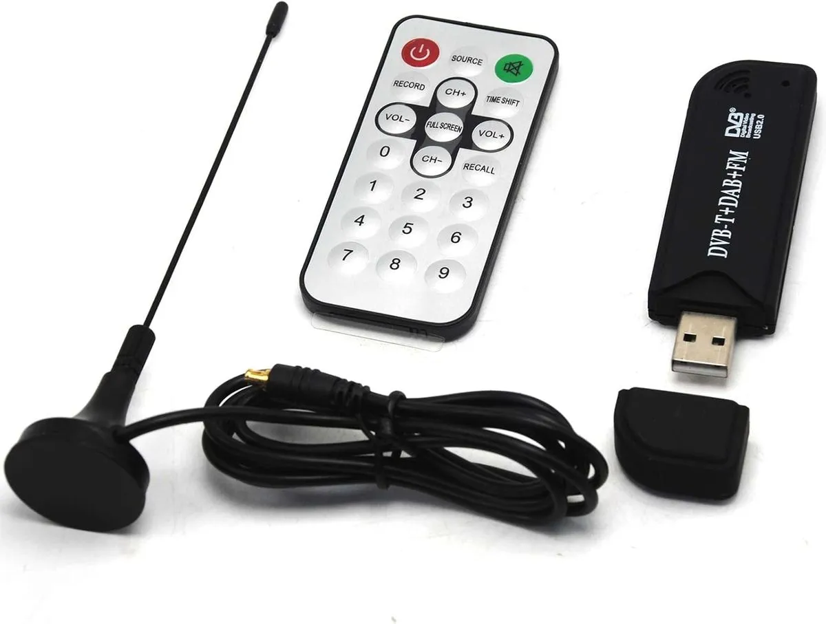 USB ISDB-T Digital TV Receiver Stick with Antenna & Remote for PC/Laptop