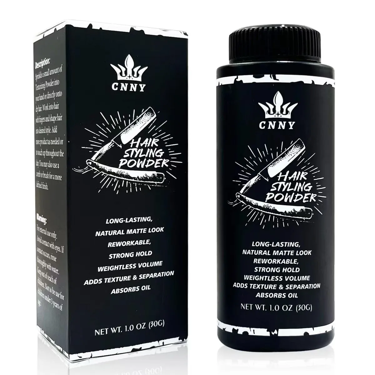 CNNY Hair Styling Powder for Men - Matte Finish for Hair