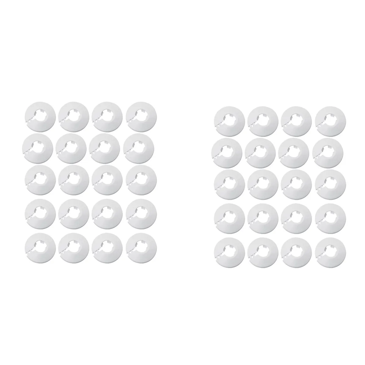20 Pieces 1/2 Inch Flange Water Pipe Cover 16Mm White Pipe Cover