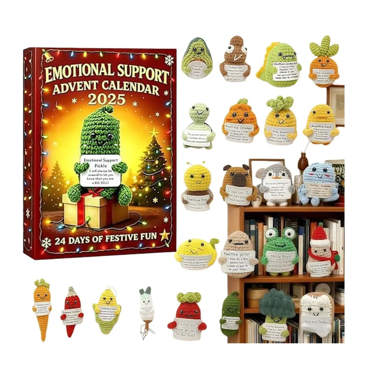 Emotional Support Advent Calendar 2025,Heartwarming Holiday Countdown