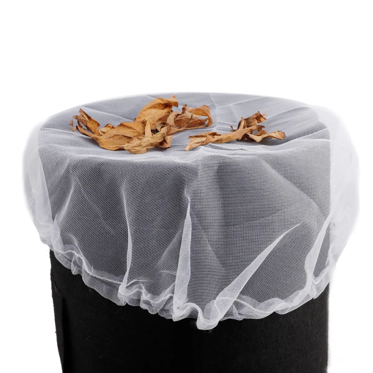 5 Pieces White Rain Barrel Covers 83CM Diameter