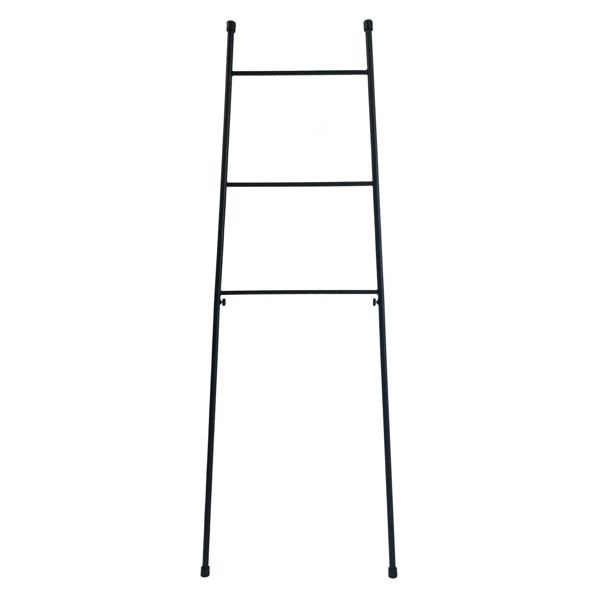 Black Steel Floor Mount Towel Rail