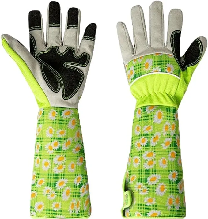Gardening Gloves For Women, Thorn Proof Tough Leather Garden Gloves
