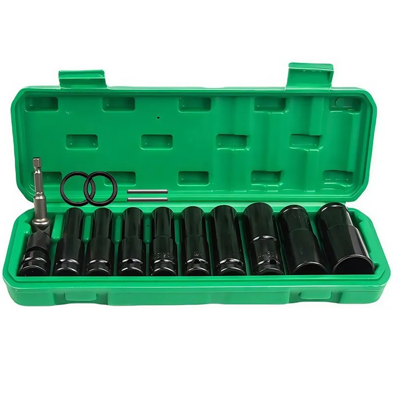 11-Piece 1/2" Impact Wrench Sockets Tool Set