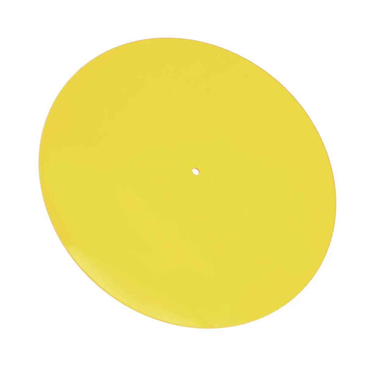 Acrylic Turntable Slipmat for 12 Inch Record Player, Transparent Yellow