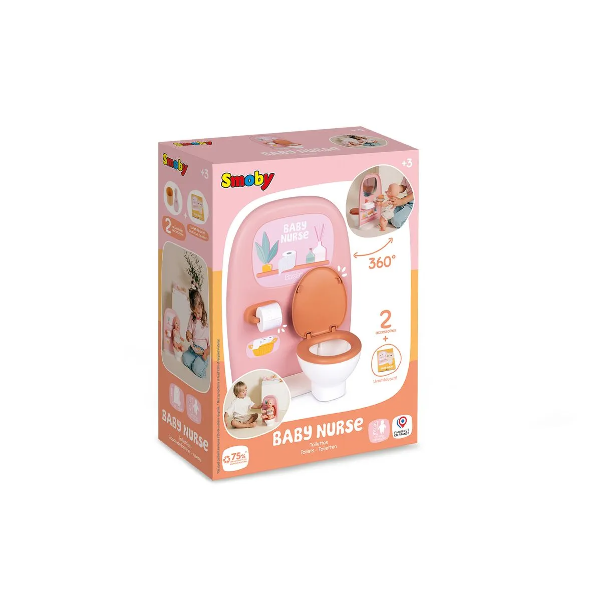 Smoby Baby Nurse Toilet for Dolls
