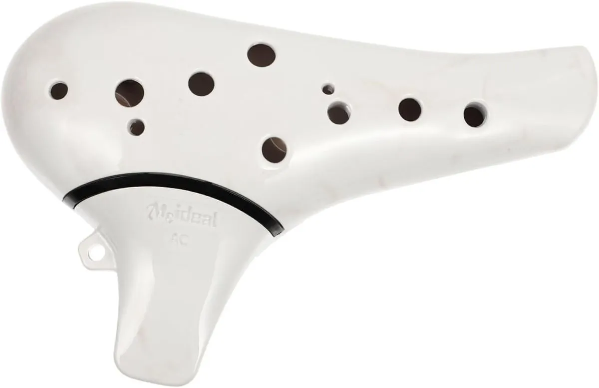 1Pc Ceramic Alto Ocarina for Beginners Handmade Musical Instrument