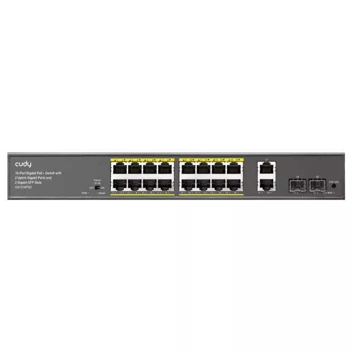 Cudy 16 Port Gigabit PoE 180W 2 Gigabit 2SFP Switch