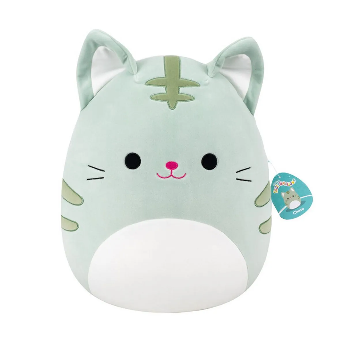 Squishmallow 14Inch S27 Plush -  Chase Green Tabby Cat
