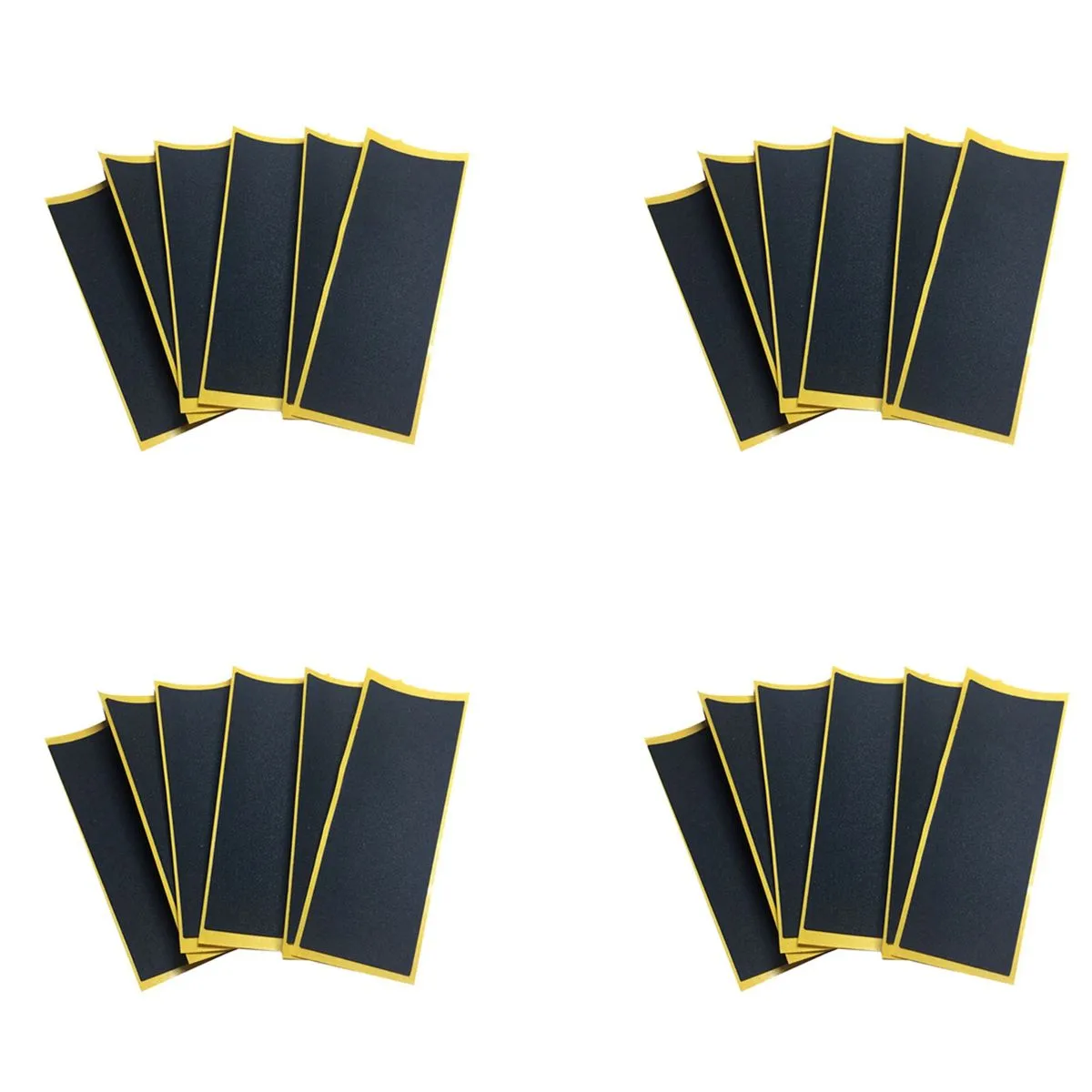 20Pcs/Lot Black Fingerboard Deck Uncut Tape Stickers Tape 38X110Mm