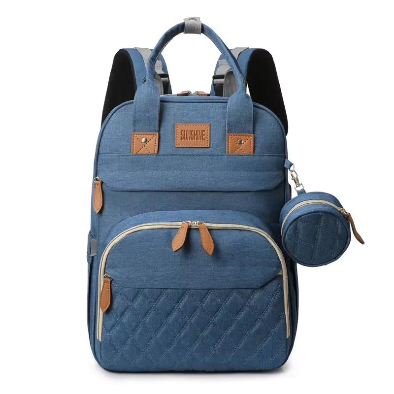 2 in 1 Baby Bag and Cot - Blue